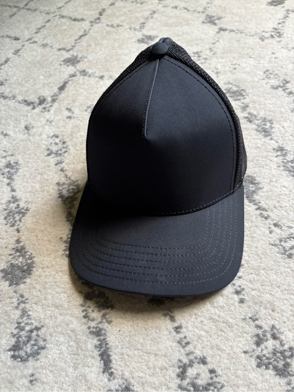 Ponyback Brand Breezy fit Classic Trucker Hat in Black